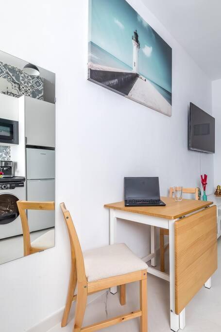 Estudio Acogedor En Zona Norte Madrid Buitenkant foto